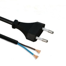 歐洲二圓插頭2.5A 加濕器 滅蚊器低功率插頭電源線打印機熱水壺