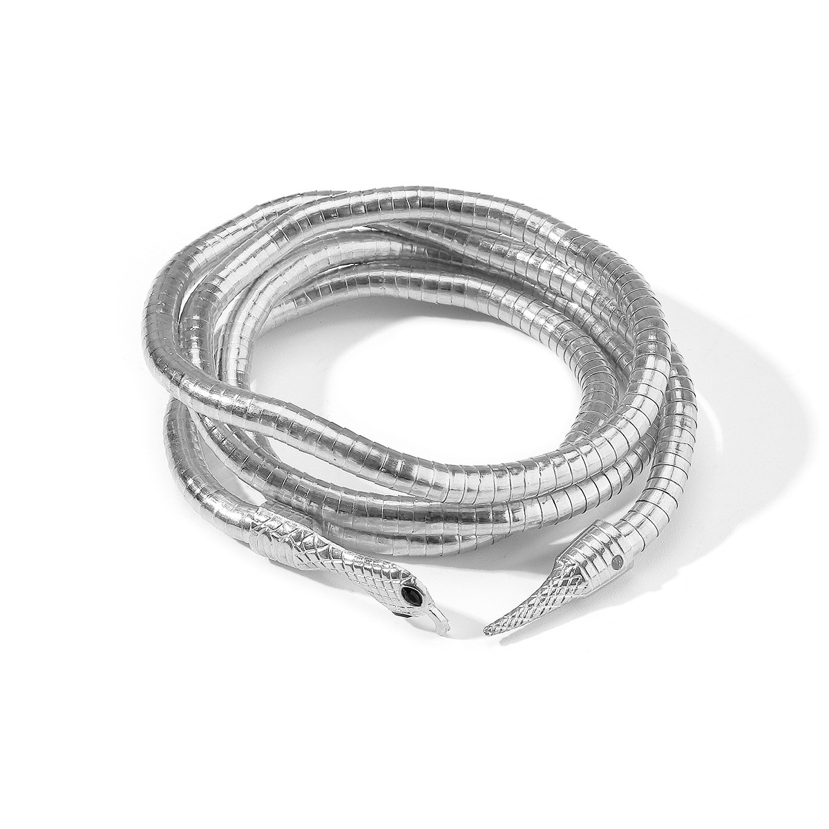 Personalised Wrapped Snake Necklace And Adjustable Bracelet Set_voghion.com