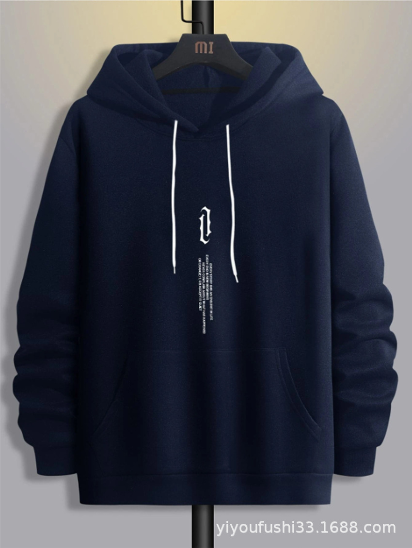 2023 transfronterizo de otoño e invierno de comercio exterior nuevos hombres suéter con capucha impreso suéter de moda personalizado europeo y americano