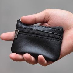 2025新款真皮质感软皮超薄简约零钱包卡包银行卡手拿包短款小钱包