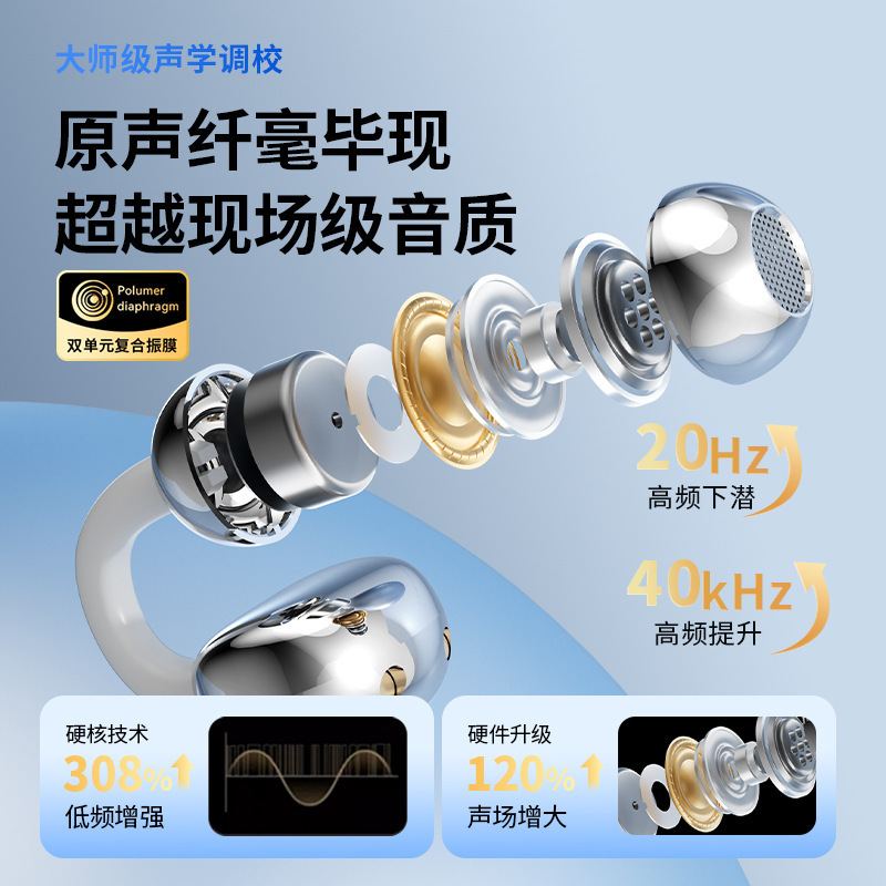 2026 nuevos auriculares Bluetooth inalámbricos Q27 de larga duración de alta calidad de sonido reducción de ruido [dos auriculares]