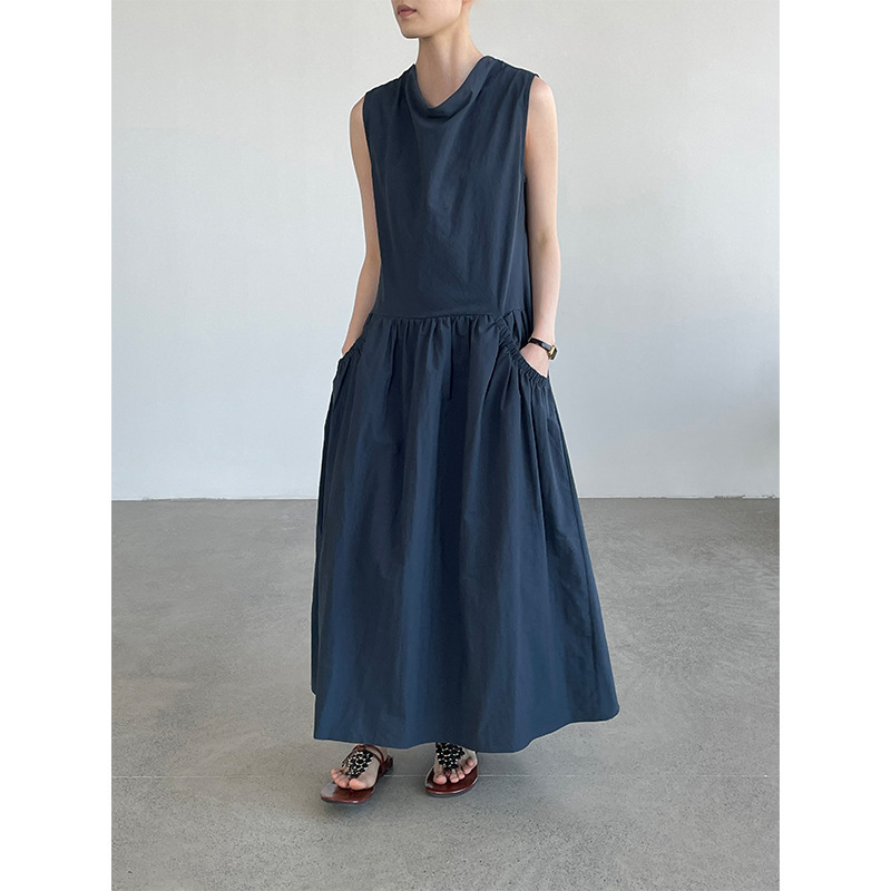 Taochuan High-End Style Sleeveless Dress for Women 26 Summer Design with Pockets Loose A-Line Long Dress 26032 Taochuan High-End Style Sleeveless Dress for Women 26 Summer Design with Pockets Loose A-Line Long Dress 26032