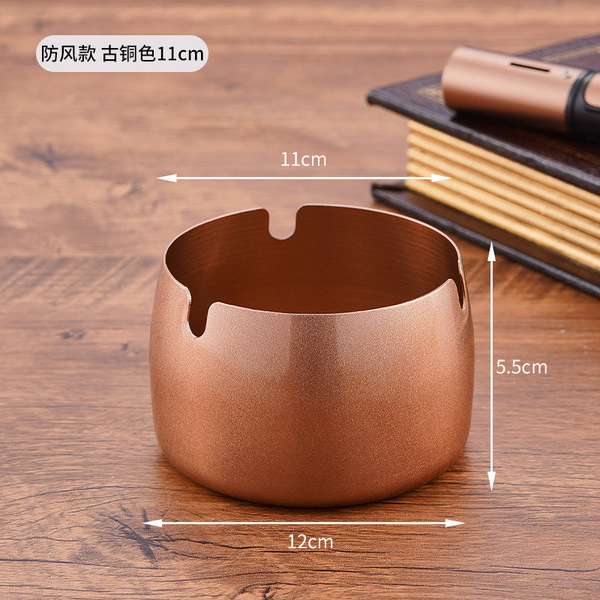 windproof ashtray stainless steel for hotel for commercial use