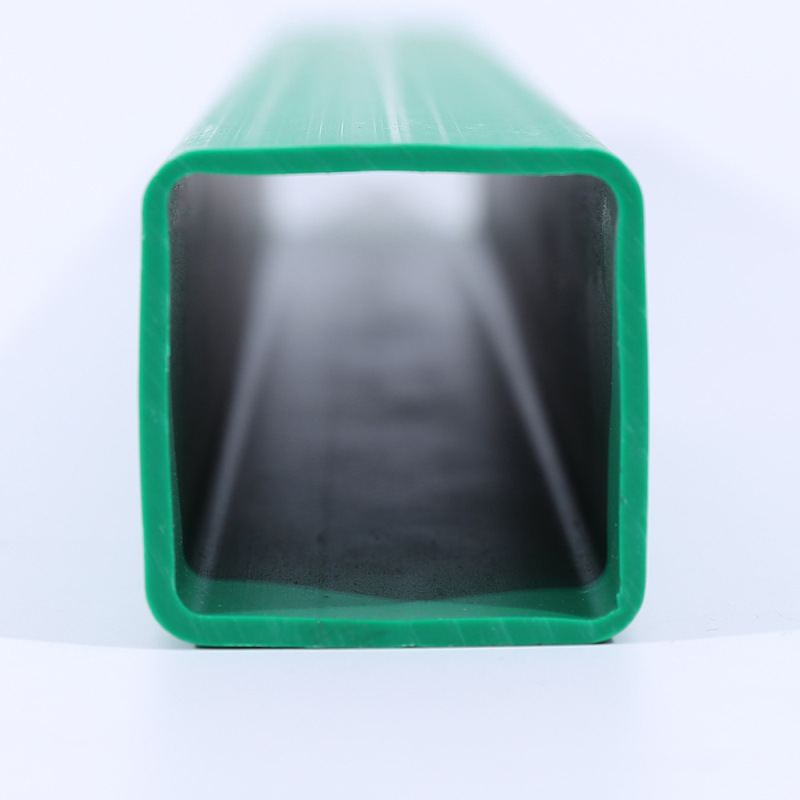 白山市ps透明塑料盒方管形PVC挤出型材方管塑料方通挤塑胶异型材