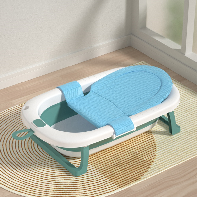 Baño de temperatura para bebés, hogar plegable, puede sentarse, acostarse, aumentar el engrosamiento, baño para niños, cubo de baño para bebés