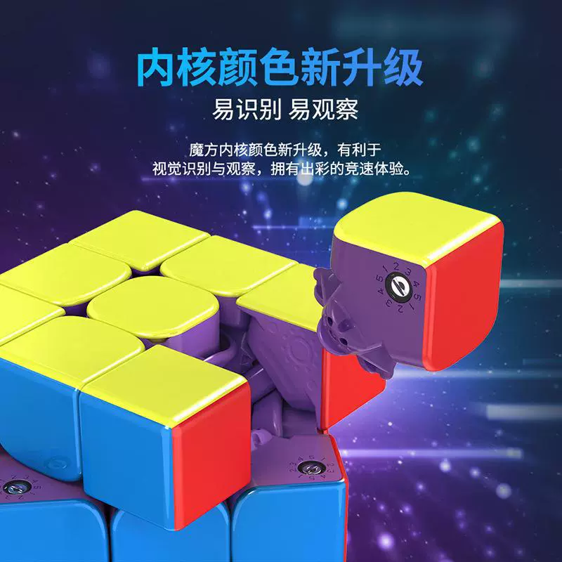 Rubik's cube, magnetic smooth magnetic levitation, third order