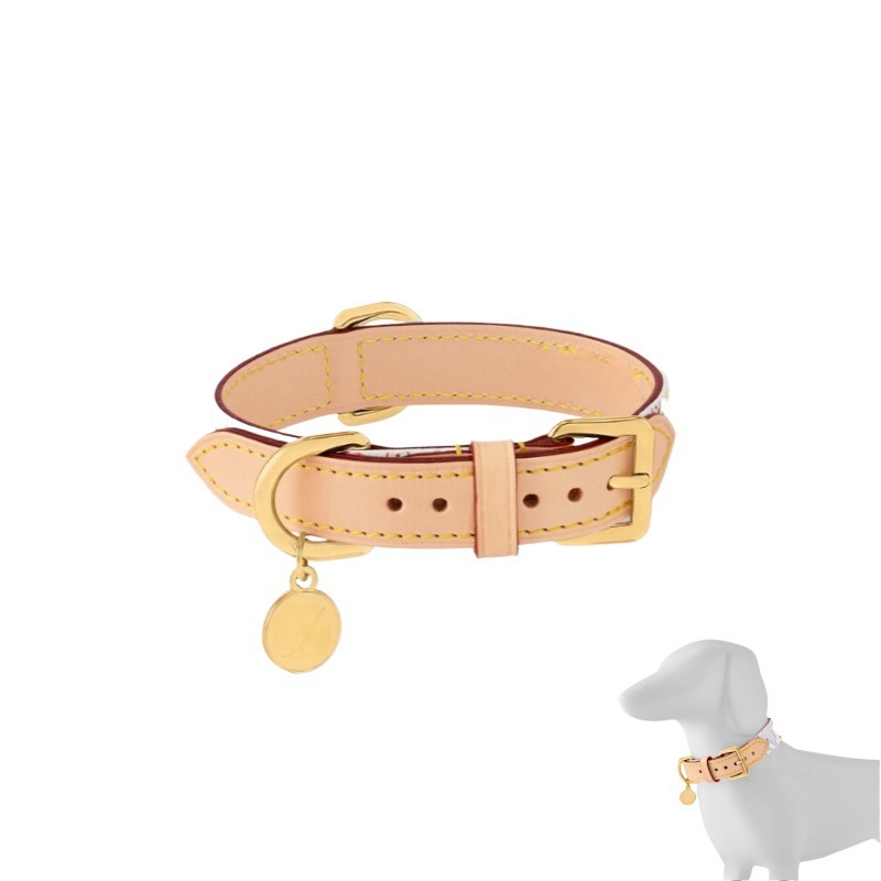 Collar de cuero para mascotas de estilo moderno y lujoso, diseño Murakami Takashi, blanco y colorido, collar para perros pequeños, collar de cuero con monograma, collar para Bulldog Francés.