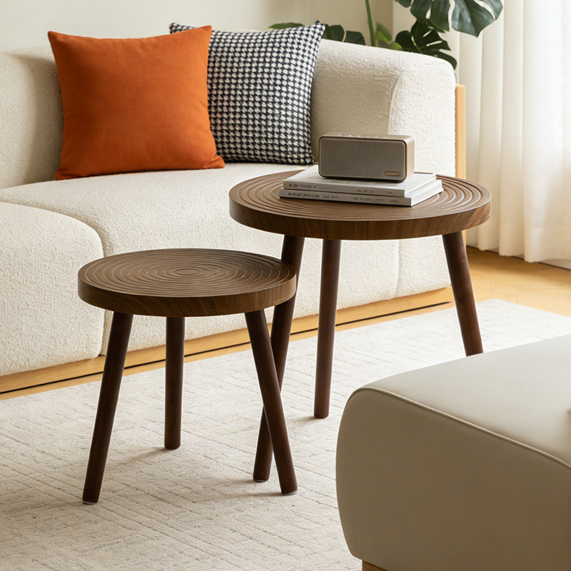 Diseño arqueado sensación de modelado minimalista estilo de madera sólida estaca de madera creativa de la sala de estar ventana de comedor atmósfera sensación de muelle