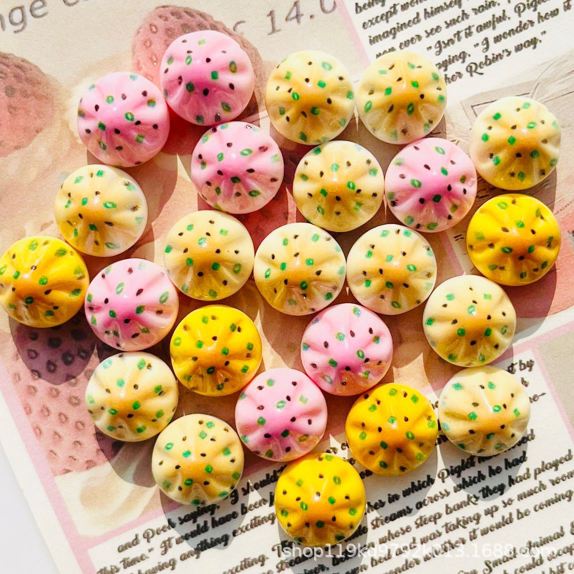 New Mini Food Play Water Fried Bag Resin Accessories Children's Play Toy Handmade Hairpin Haircord DIY Jewelry