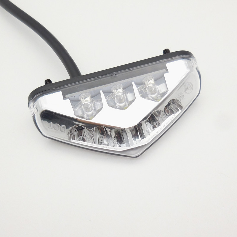 CH-2041B electric scooter modified LED rear tail light scooter triangle brake light motorcycle tail light