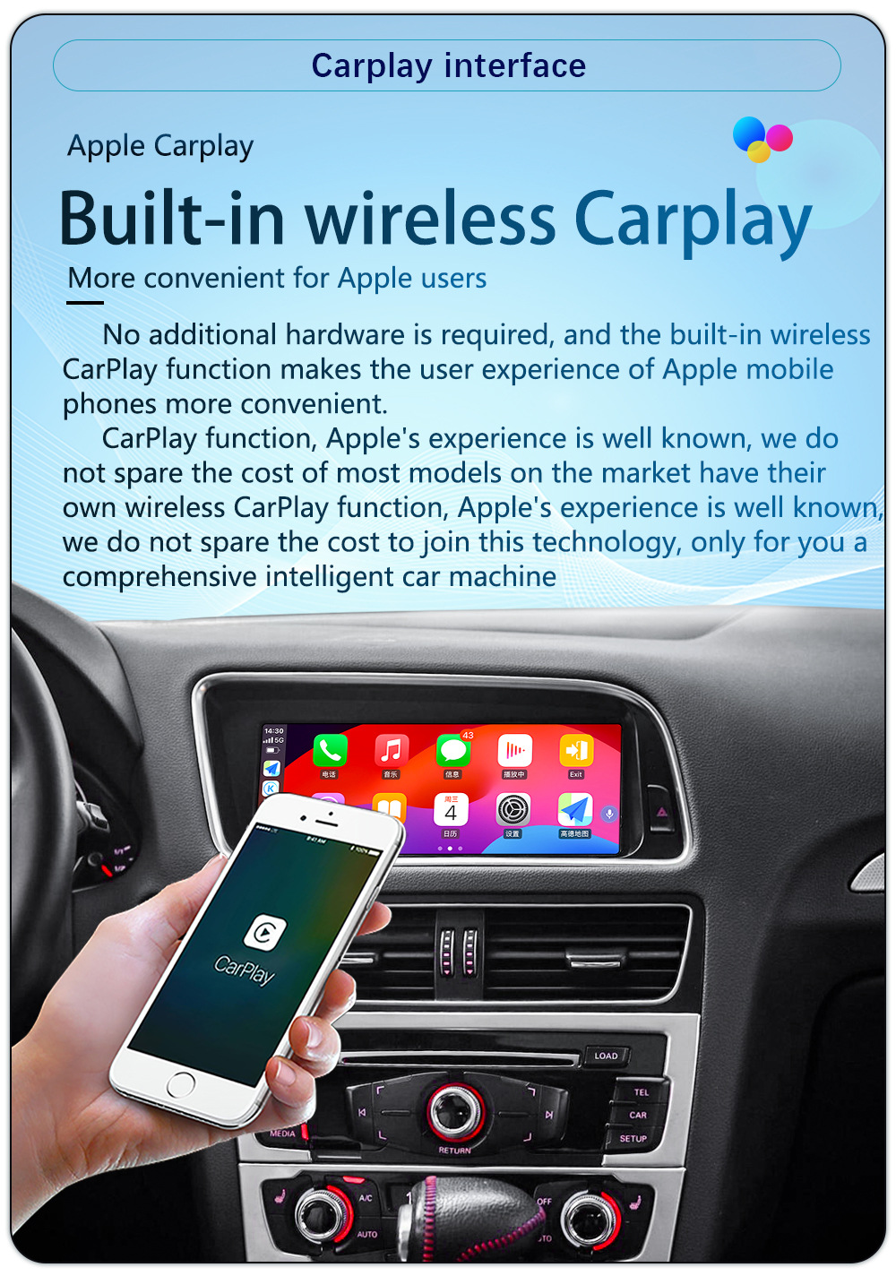 Suitable for 09-17 Models 8.8inch Audi Q5 Android Large Screen Carplay Navigation 360 Panoramic All-In-One Machine