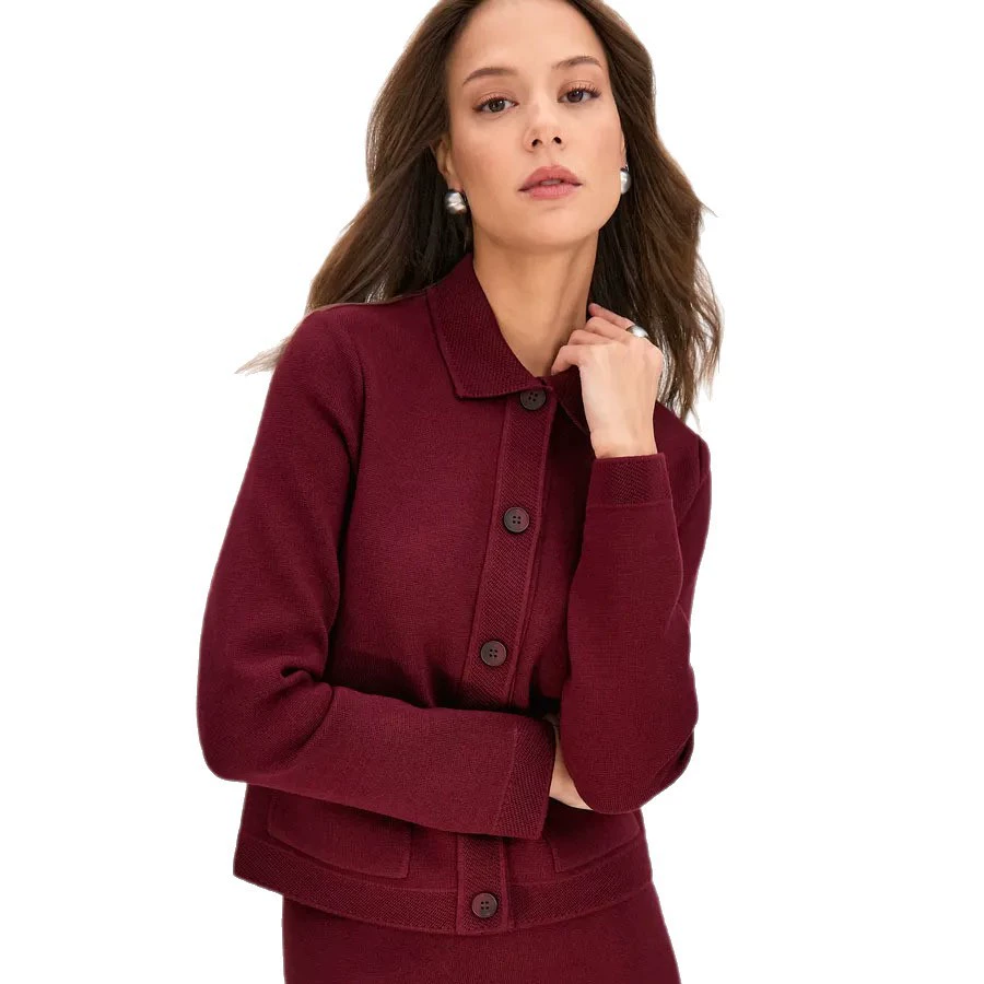 Жакет укороченный вязаный кардиган Knitted Jacket Cardigan