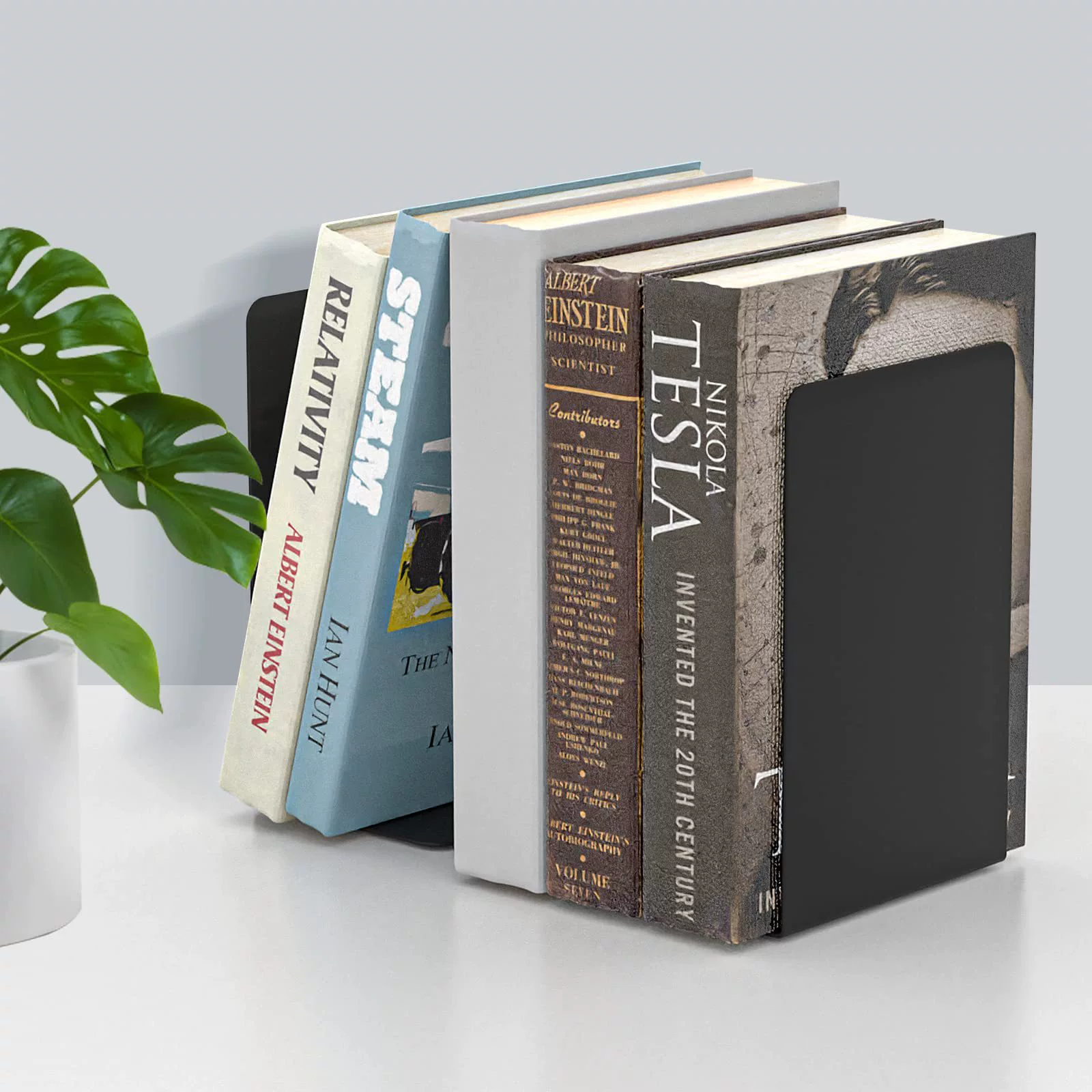 Металлическая закладка-упор для книг, тяжелая полка для книг, ограничитель книг, элемент декоративной рамки для дома, офиса, школы