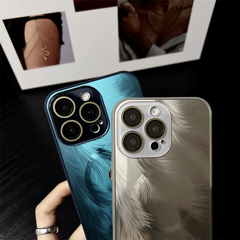 Кожаный чехол для смартфона совместимый с iPhone15 Pro, матовая поверхность, Apple iPhone15