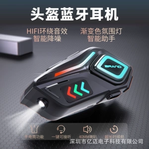 2025 Yeni model dəbilqə Bluetooth qulaqlıq, RGB rəngli işıqlar və güclü bas, müxtəlif RGB işıqlar üçün