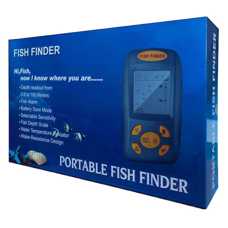 Fish Finder fishing gear sonar detection radar fish finder fish depth cross-border one-piece delivery Amazon source factory