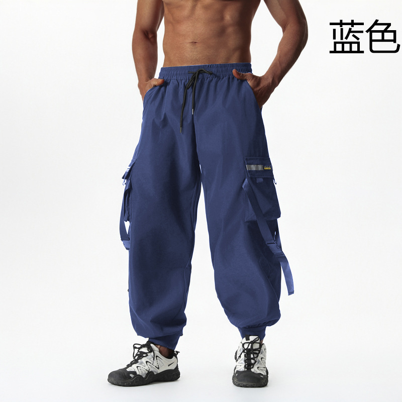 Cross-Border Men's American-Style Loose Jogger Pants, Lantern Pants, Carrot Pants, Cargo Pants, Jogger Pants, European Size Exclusive