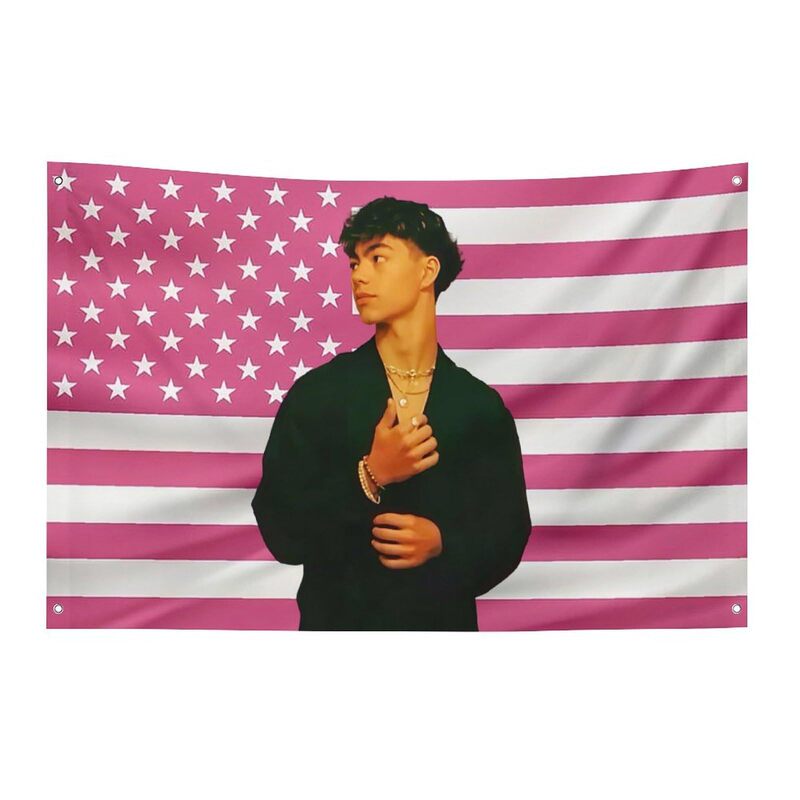 亚马逊新款旗帜粉色美国国旗Malachi Music Barton Flag 3x5 Ft|undefined
