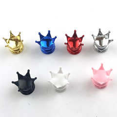 Car tire modification crown valve cap plastic electroplated copper core crown valve cap cross-border