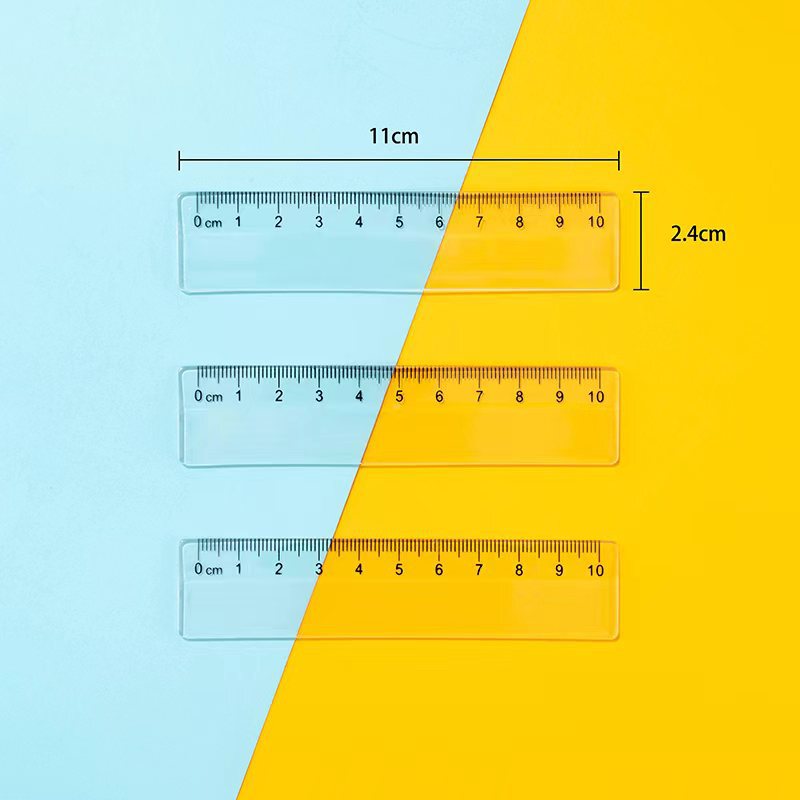 10cm ruler 10CM ruler single-sided cm scale plastic ruler PS mini DIY manual cross-border direct supply