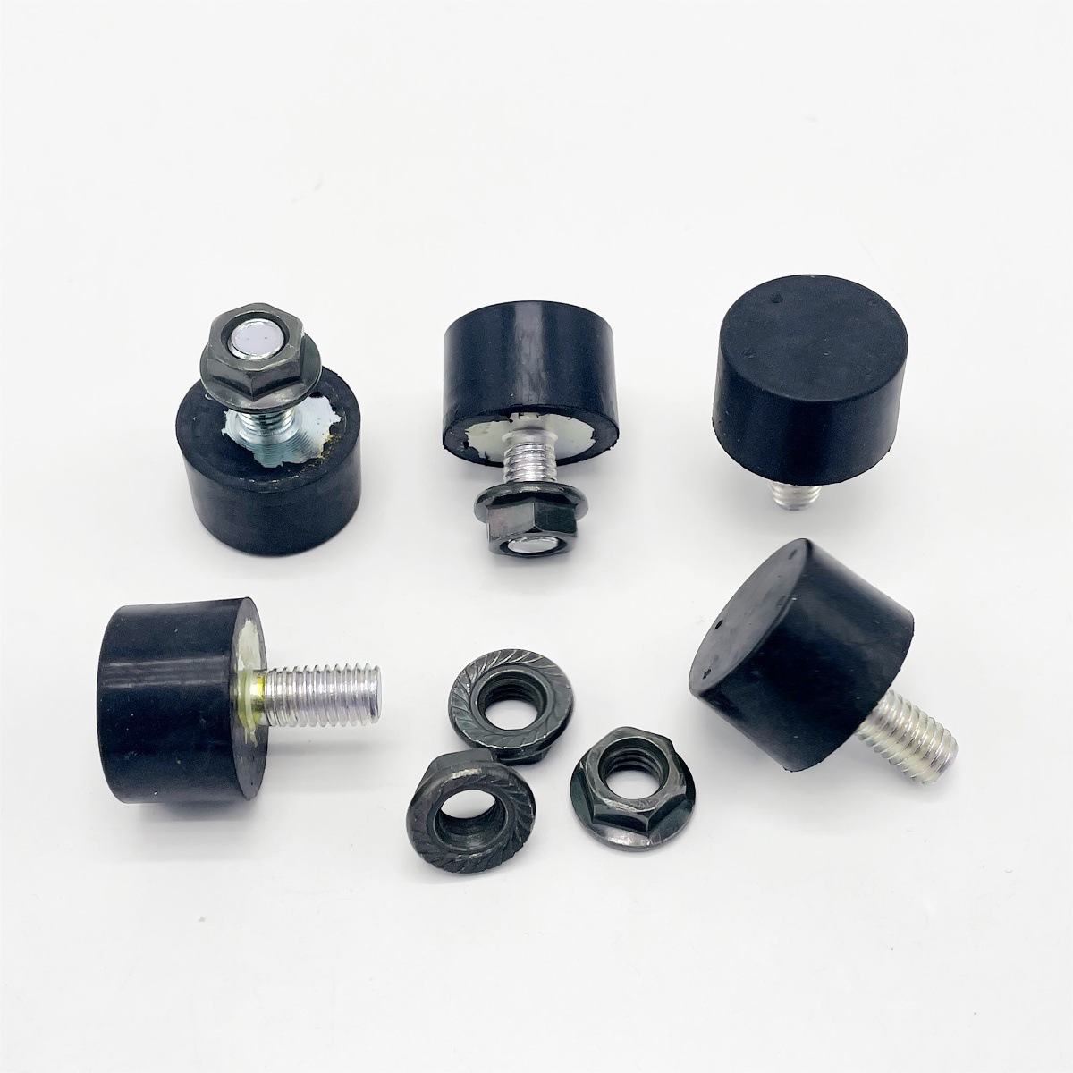 Yadi Electric Vehicle Double Support Buffer Rubber Round Electric Motorcycle Thigh Anti-Collision Rubber Main Bracket Spacer Rubber Pad Original Part