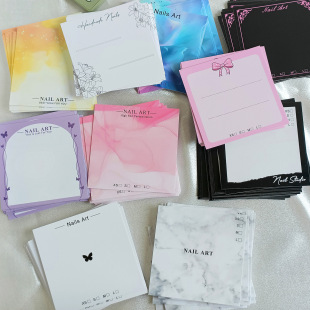 in stock Wearing Nail Paper Card Handmade Nail Art Card Matching Suspension Box Packaging Nail Art Model Card Nail Storage Card
