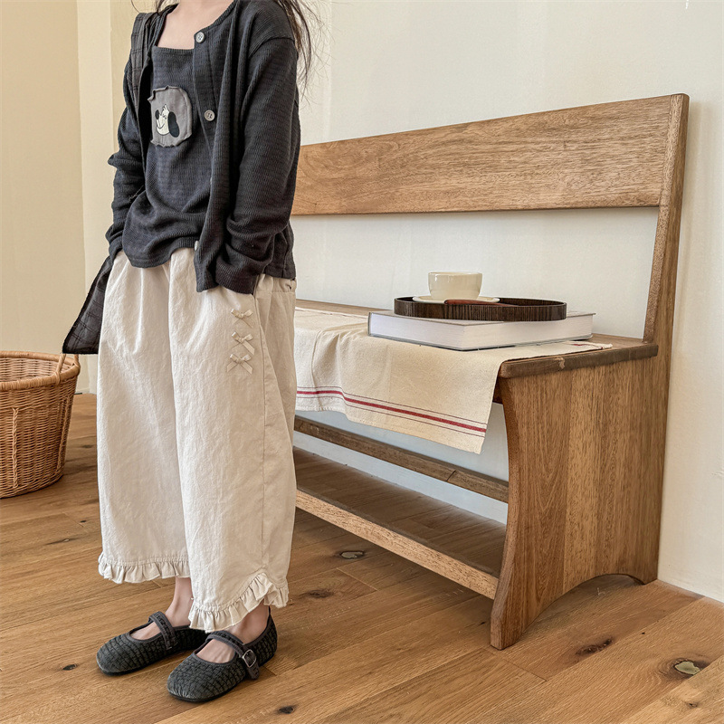 Summer trousers girl's with bow