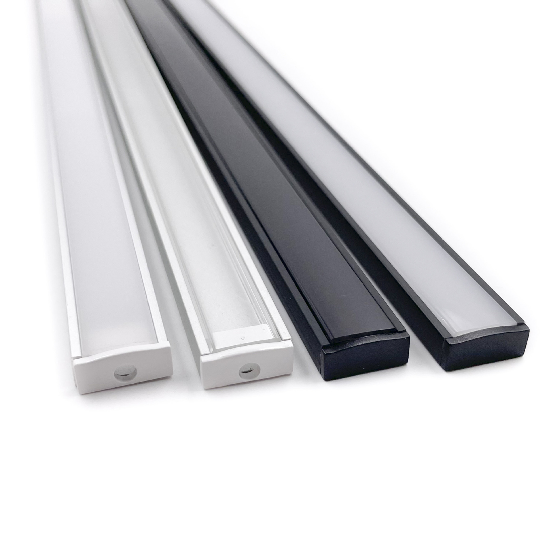 源头厂家LED线条灯明装15*6灯槽套件橱柜衣柜U型暗装铝材灯条外壳