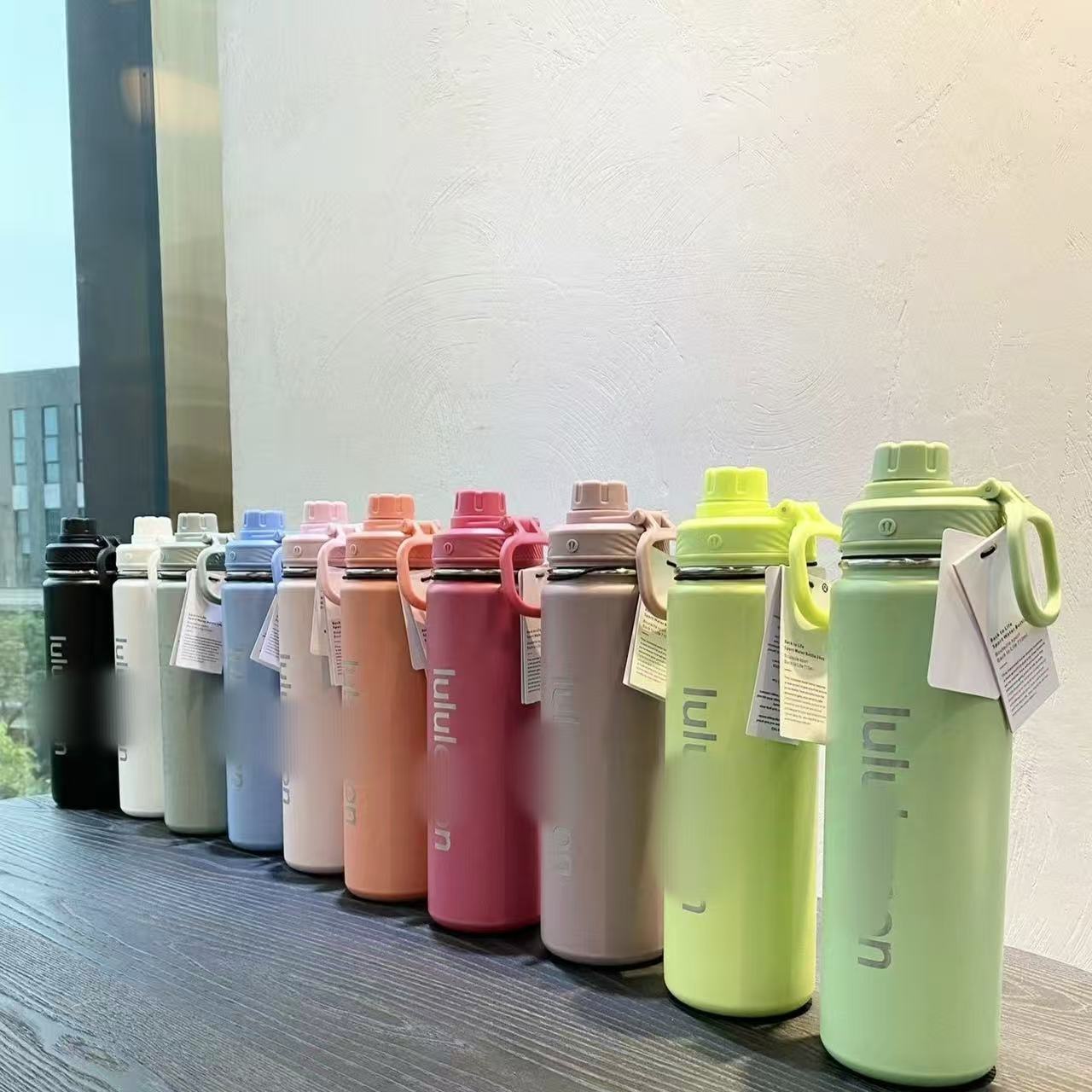 Transfronterizo 304 taza de acero inoxidable 24oz taza espacial de gran capacidad expuesta al aire libre taza de agua de yoga