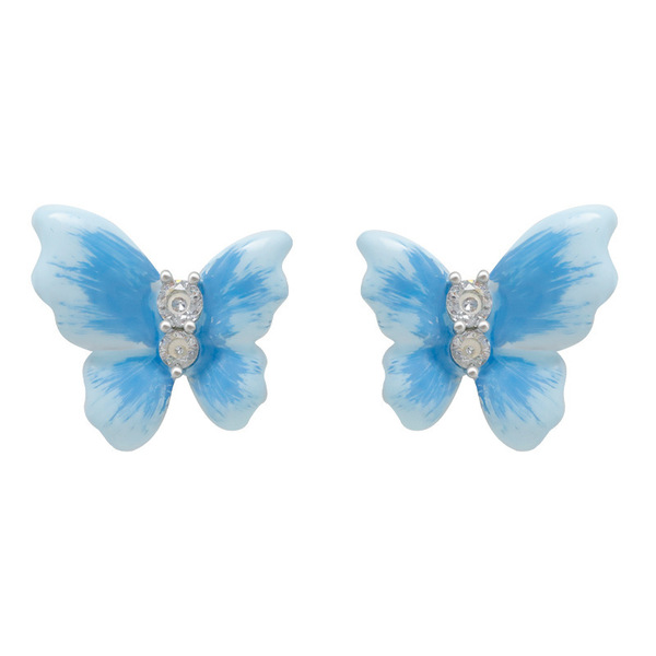 Blue fresh fashionable earrings