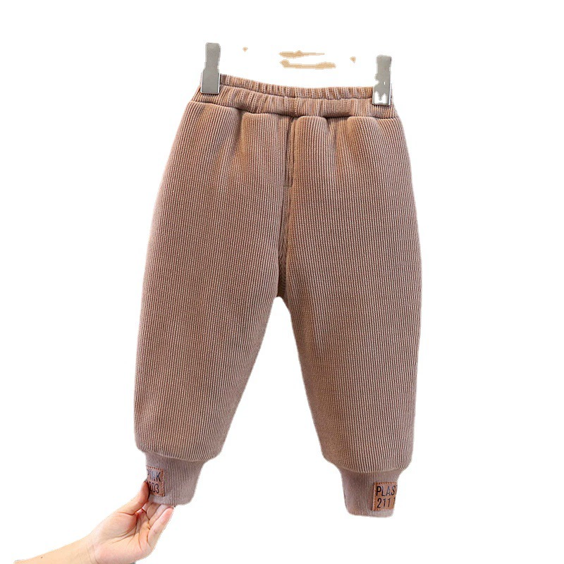 Winter children's warm quilted trousers for boys