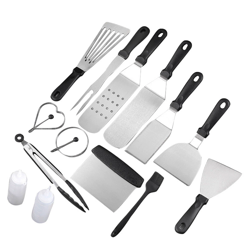 Tools set stainless steel, 14 pieces