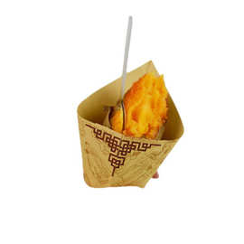 烤地瓜袋 牛皮纸烤红薯纸盒烤蜜薯袋三角袋食品包装袋子