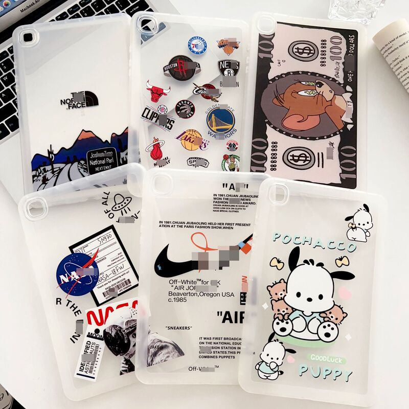 Trendy Brand Nike Hook-Style Protective Case for Xiaomi Pad6 Pro Tablet, Transparent Airbag Case for Samsung Tab X200 Trendy Brand Nike Hook-Style Protective Case for Xiaomi Pad6 Pro Tablet, Transparent Airbag Case for Samsung Tab X200
