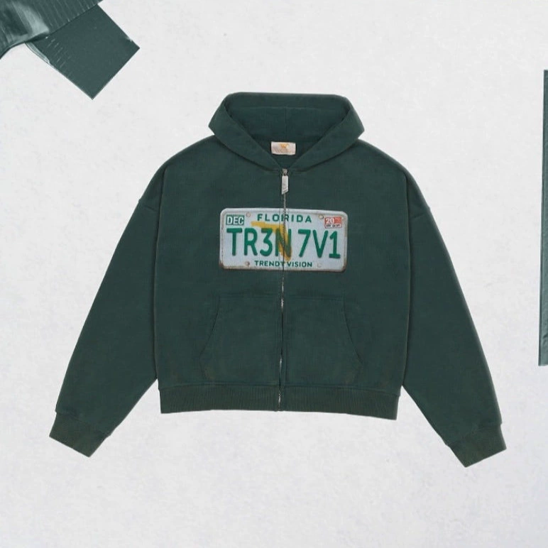 2025 Европа и США новый кардиган с капюшоном на молнии модный мужской и женский прилив свитер пальто