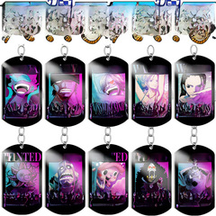 One Piece King of Navigation Luffy 3 billion reward order wanted order Sun God Nika color printing stainless steel key chain