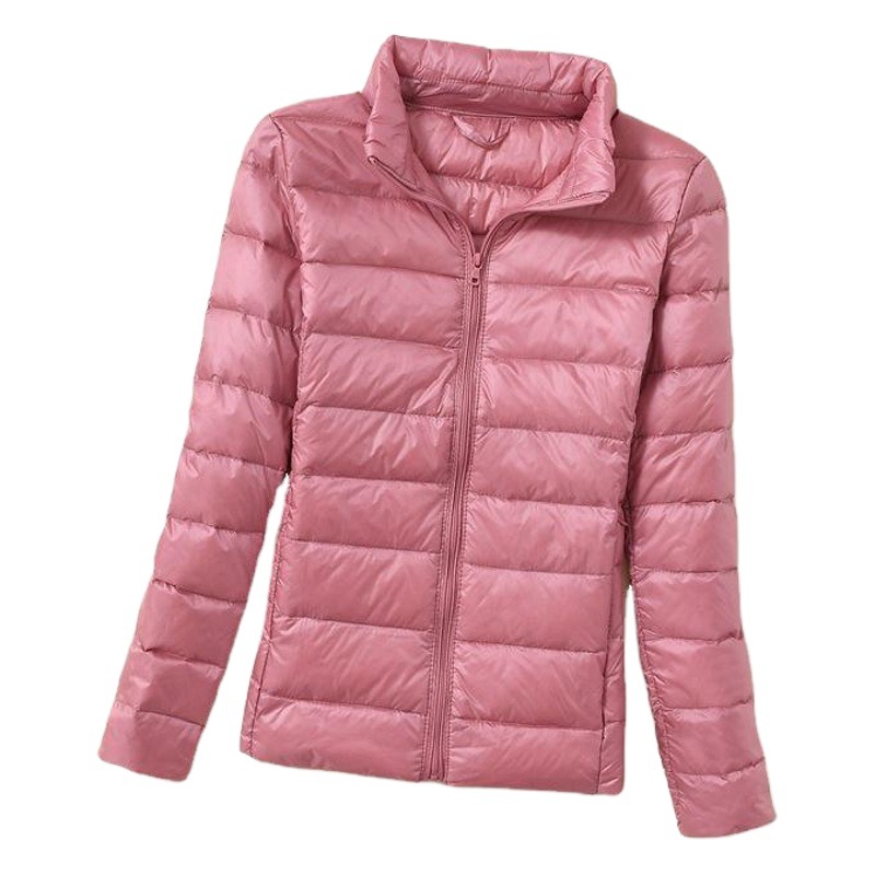 Siyu invierno más tamaño abajo chaqueta de invierno de las mujeres nuevo corto Delgado soporte collar espesado caliente Delgado pato blanco abajo chaqueta