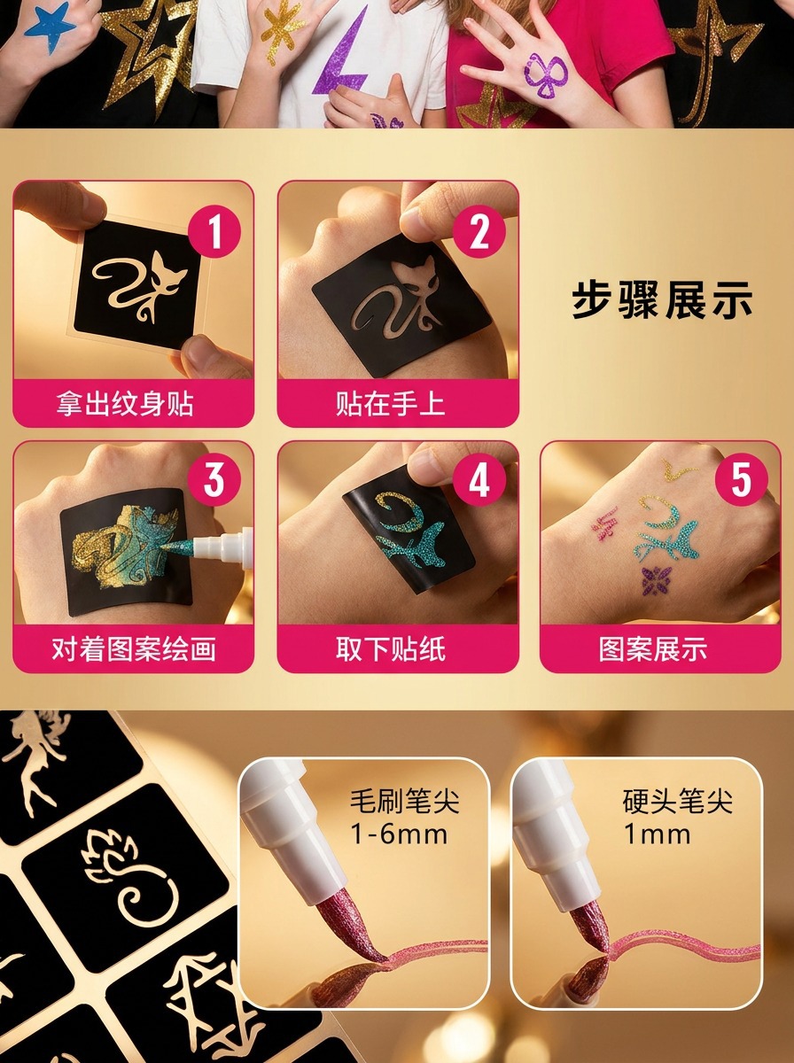 Wholesale Dual-tip Metal Marker Set Acrylic Paint Markers Professional Nail Art Drawing Pens