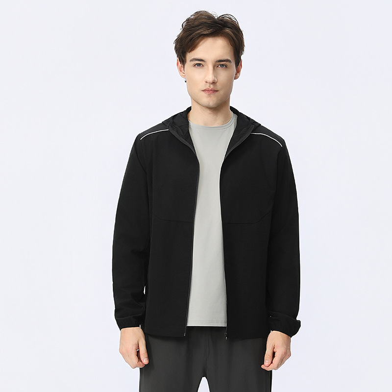 Otoño Lulu correr al aire libre chaqueta ligera y transpirable chaqueta delgada impermeable vestir chaqueta protectora solar chaqueta deportiva