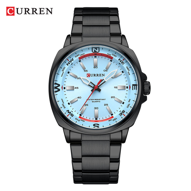 CURREN 8455 men's sports watch waterproof simple round men's watch business Watch