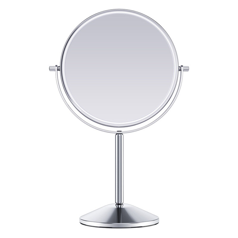 Espejo de maquillaje de escritorio de doble cara vestidor sin luz estilo ins dormitorio de estudiantes belleza espejo de aumento oficina