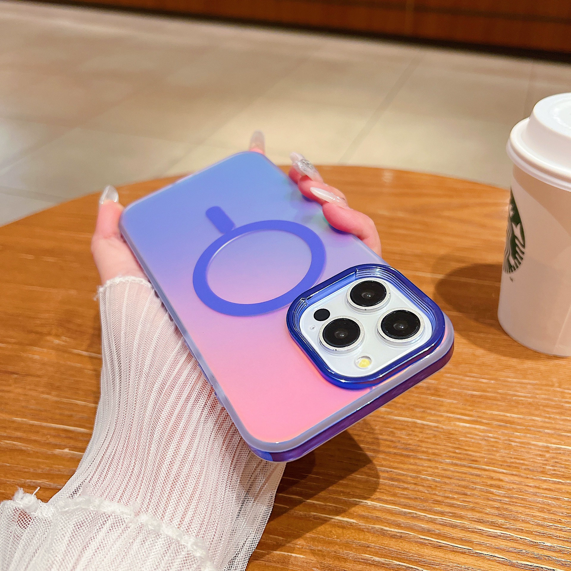 Apple, iPhone15, совместимый чехол для телефона, 15promax, градиент