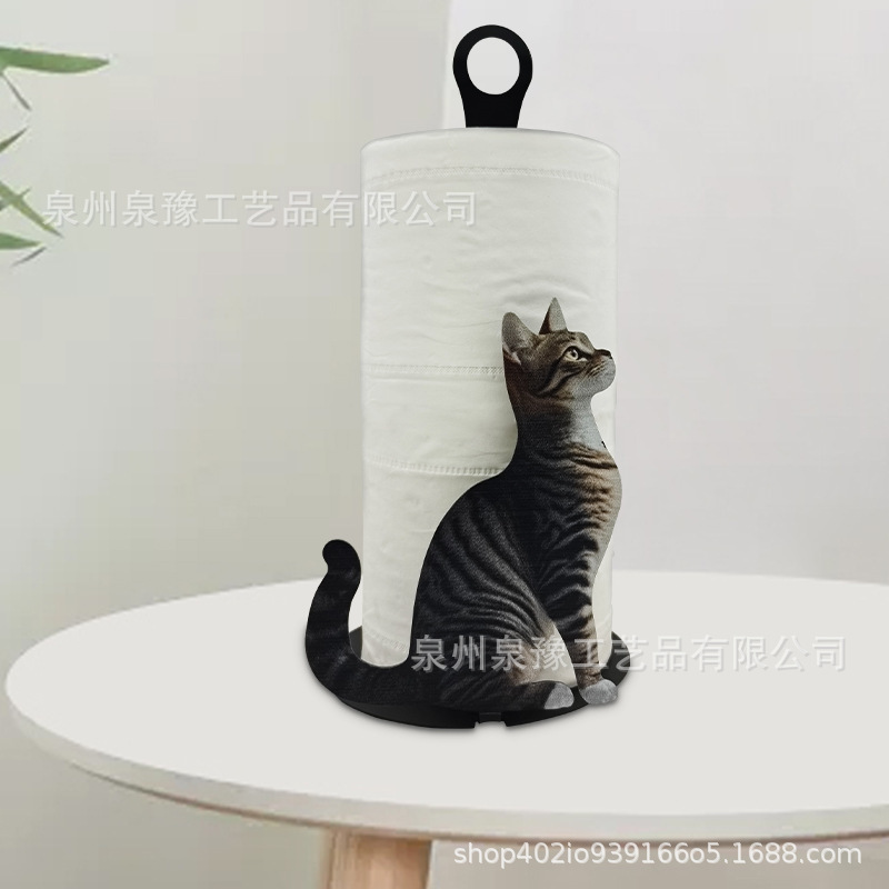 国境を越えた売れ筋ペット動物鉄製ペーパータオルホルダーレストランリビングルームデスクトップペーパータオルホルダー|undefined