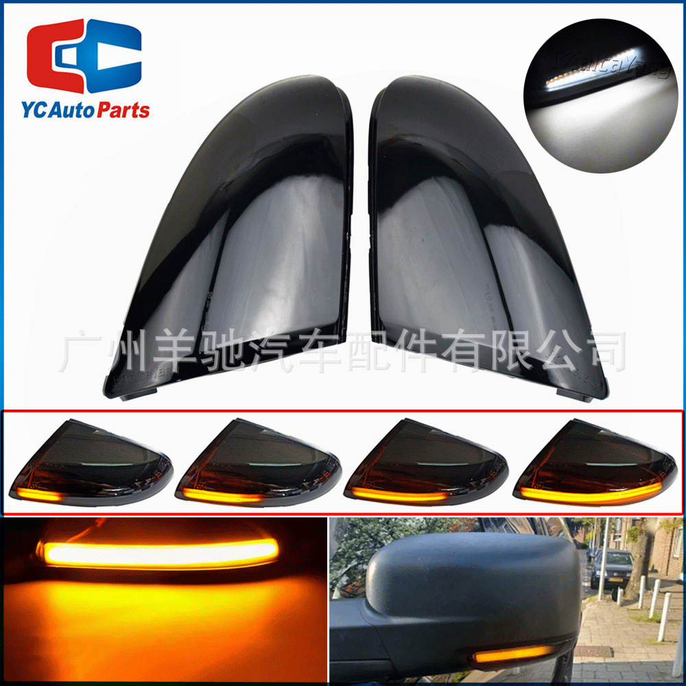 Aplicable a 09 - 18 Dodge Ram pickup RAM 1500 2500 luces de dirección espejo retrovisor LED flujo de luz
