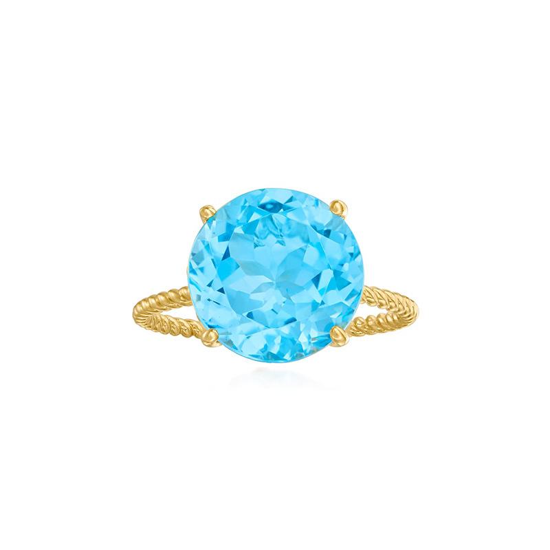 Daily Occasion 925 Sterling Silver Material 925 Sterling Silver Zircon Round Rings