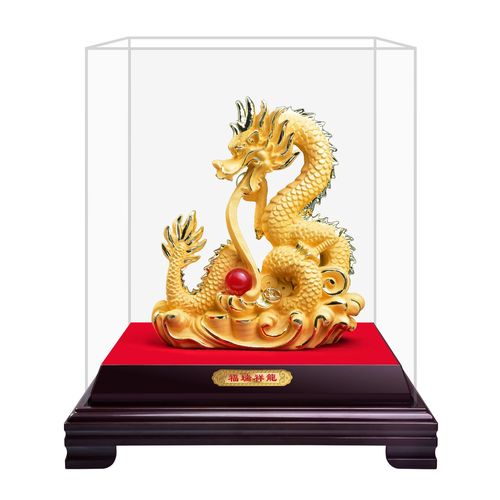 Zodiac Dragon Ornaments Furuixiang Dragon Golden Dragon Ornaments Creative Company Annual Party Gifts for Employees Accompanying Gifts Wholesale
