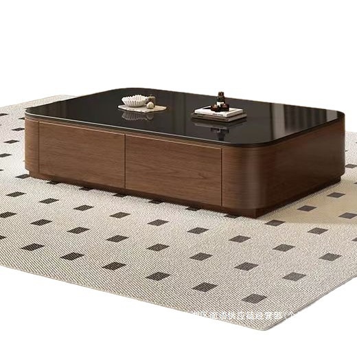 Fábrica directa de madera maciza pintura de televisión gabinete completo envío sala de estar 2026 nuevo simple y moderno tabla de té eléctrica