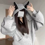 宽松秋冬美式耳朵卫衣