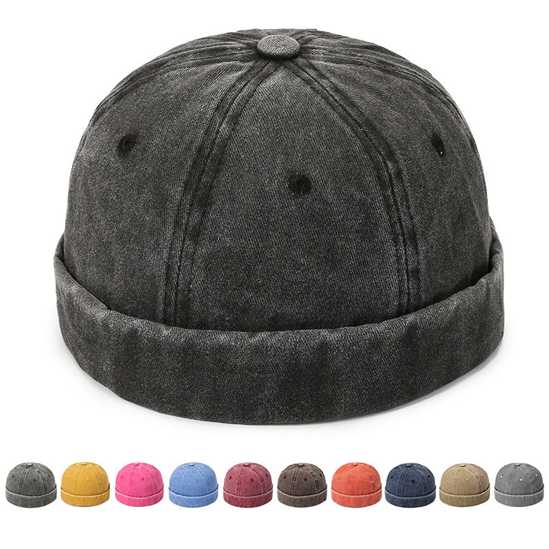 Men's all-season washable multifunctional beanie hat, personalized, stylish, retro, outdoor street fashion landlord hat