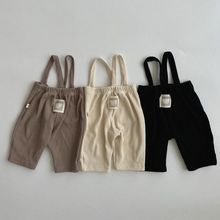 韩国进口婴幼童装AOSTA可爱洋气高腰背带裤宝宝春装新潮连体裤棉